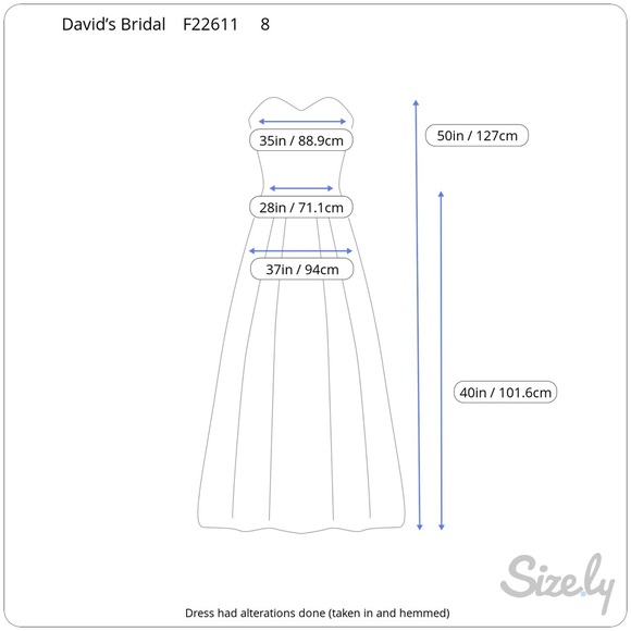 David’s Bridal Black Gown w/ Rhinestone Illusions - Picture 6 of 7